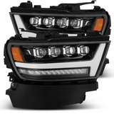 AlphaRex 880516 1500 NOVA-Series LED Projector Headlights Jet Black Ram 1500 2019+