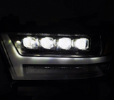 AlphaRex 880516 1500 NOVA-Series LED Projector Headlights Jet Black Ram 1500 2019+