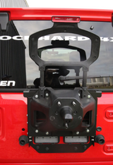 Rock Hard 4x4 RH-90347 Adjustable Spare Tire Carrier with CB Antenna Mount for Jeep Wrangler JL 2018+