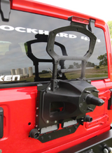 Rock Hard 4x4 RH-90347 Adjustable Spare Tire Carrier with CB Antenna Mount for Jeep Wrangler JL 2018+
