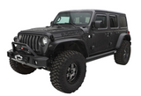 Bushwacker 10101-07 Flat Style Front Fender Flares for Jeep Wrangler JL Sport/Sahara 2018+