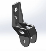 RPM Steering 3022 Offset Track Bar Bracket for Jeep Wrangler JK 2007-2018