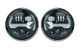 JW Speaker 0555613 8700 EVO J3 LED Headlight Pair | Graphite | Heated for Jeep Wrangler JK, JL & Gladiator JT 2007+