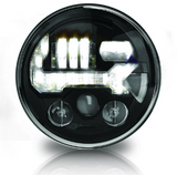 JW Speaker 0555613 8700 EVO J3 LED Headlight Pair | Graphite | Heated for Jeep Wrangler JK, JL & Gladiator JT 2007+