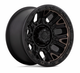 Fuel Traction Wheel 17x9 Matte Black with Dark Tint