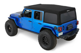 Bestop 54726-35 Supertop Squareback Soft Top in Black Diamond for Jeep Wrangler JL 4 Door 2018+