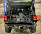 Next Venture Motorsports Scout Series Rear Winch Bumper with Tire Carrier for Jeep Wrangler JL 2018+