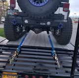 Mac's Custom Tie Downs Ultra Pack Tie Down Straps with Detachable Axle Straps in Red