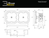 Diode Dynamics DD6610 SS3 Dual-Pod Bracket Kit