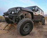 FabTech K4187 Front Inner Fenders for Jeep Wrangler JL & Gladiator JT 2018+ with FabTech Tube Fenders