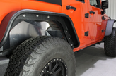 Fishbone Offroad FB33069 Front and Rear Inner Fenders in Bare Aluminum for Jeep Wrangler JK 2007-2018