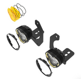 KC Hilites 97149 Flex Era 3 Dual Mode SAE Fog Lights for Jeep Wrangler JK, JL & Gladiator JT with Steel Bumpers