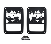 Kentrol 80702 Heritage Tail Light Guards for Jeep Wrangler JK 2007-2018