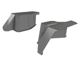 Motobilt MB5516 High Clearance Rear Inner Fender Kit for Jeep Wrangler JK 4 Door 2007-2018