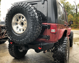 Motobilt MB1084-8LUG Tire Carrier for Jeep Wrangler JK 2007-2018