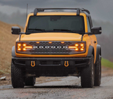 Morimoto LF497-A XB LED Headlight Pair with Amber DRL for Ford Bronco 2021+