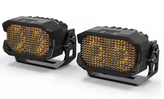 Morimoto BAF111 2Banger Off-Road LED Pods HXB Flood Beam in Yellow