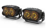Morimoto BAF109 2Banger Off-Road LED Pods NCS Wide Beam in Yellow