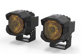 Morimoto BAF093 1Banger HXB LED Pod Light Pair Flood in Yellow