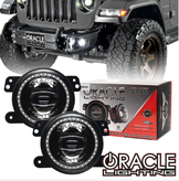 Oracle Lighting 5846-332 High Performance 20W LED Dynamic ColorShift Fog Lights for Jeep Wrangler JK, JL & Gladiator JT 2007+