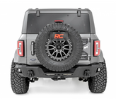 Rough Country 51091 Rear Bumper with 6" Slim Line LED Cube Lights for Ford Bronco 2021+