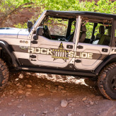 Rock Slide Engineering AX-SS-RG-JK4 Step Slider Rocker Guards for Jeep Wrangler JK 4 Door 2007-2018