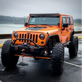 Motobilt MB1075-2-A Aluminum Crusher 2" Front Fenders for Jeep Wrangler JK 2007-2018