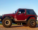 Motobilt MB1033-A Aluminum Rocker Armor for Jeep Wrangler JK 2 Door 2007-2018