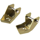 MetalCloak 6392 Rear Bolt On Shock Bracket Skid Plates for Jeep Wrangler JL 2018+