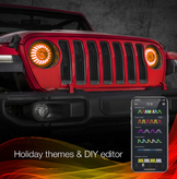 XK Glow XK-7IN-JP-KIT-JL 7" RGB XKChrome LED Headlights for Jeep Wrangler JL & Gladiator JT 2018+