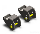 Clayton Off Road 1108100 Front Lower Control Arm Brackets for Jeep Wrangler JK 2007-2018