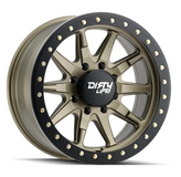 Dirty Life 9304-7973MGD12 9304 DT-2 Beadlock Wheel 17x9 5x5 in Satin Gold