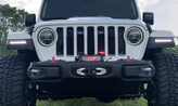 Recon 264148CL Scanning Switchback OLED Turn Signals in Clear for Jeep Wrangler JL & Gladiator JT 2018+