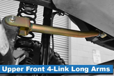 MetalCloak 7278 Front Four Link Long Arm Set for Jeep Wrangler JK 2007-2018