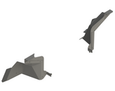 Nemesis Industries 16671 Rear Shorty Inner Fender Liner for Non-Factory Style SwayBars for Jeep Gladiator JT 2020+