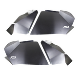 Motobilt MB1153 Aluminum Blank Front Inner Fenders for Jeep Wrangler JK 2007-2018