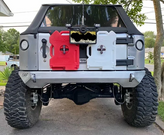 Outta Hand Fab JK-ELITE-RR-STD Elite Rear Bumper for Jeep Wrangler JK 2007-2018