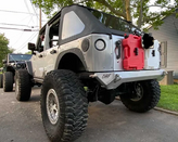 Outta Hand Fab JK-ELITE-RR-STD Elite Rear Bumper for Jeep Wrangler JK 2007-2018