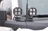 LoD Offroad BLM2101 Black Ops Double A-Pillar Base Light Mount for Ford Bronco 2021+