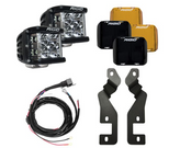 Rigid Industries 46710 A-Pillar LED Light Mount Kit with D-SS Side Shooter Flood Lights for Ford Bronco Sport 2021+