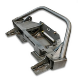 Motobilt MB1238-B Gladius Front Frame Chop Bumper with Bull Bar fits WARN M8274 for Jeep Wrangler JK. JL & Gladiator JT 2007+