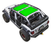 Spiderwebshade JL4D2 Two-Piece Sunshade for Jeep Wrangler JL 4 Door 2018+