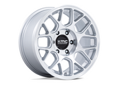 KMC Wheels KM730 Hatchet Wheel 17x8.5 in Gloss Silver with Machined Face