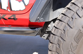 Rock Hard 4x4 RH-6022 RHX Series Tube Slider Rocker Guards with Flat Step for Jeep Wrangler JK 2 Door 2007-2018