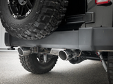 aFe Power 49-48062-P Rebel Series 2.5" 409 Stainless Steel Cat Back Exhaust for Jeep Wrangler JK 2007-2018