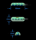 Infinite Offroad 5P-4PC-6W LUX Monster Magnetic RGB+W Rock Light Kit