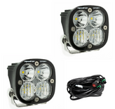 Baja Designs 557801 Squadron Sport Black LED Auziliary Light Pod Pair in Clear Universal