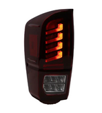 Attica 4x4 CTATT0765-BR-SQ Rogue Series Tail Lights for Toyota Tacoma Gen 3 2016-2023