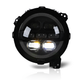 Attica 4x4 CHATT0771-B-SQ Rogue Series Headlights for Jeep Wrangler JL & Gladiator JT 2018+
