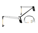 Rock Jock RJ-236201-101 Rear AntiRock Sway Bar Kit Billet Aluminum Arms for Jeep Wrangler JK 2 Door 2007-2018